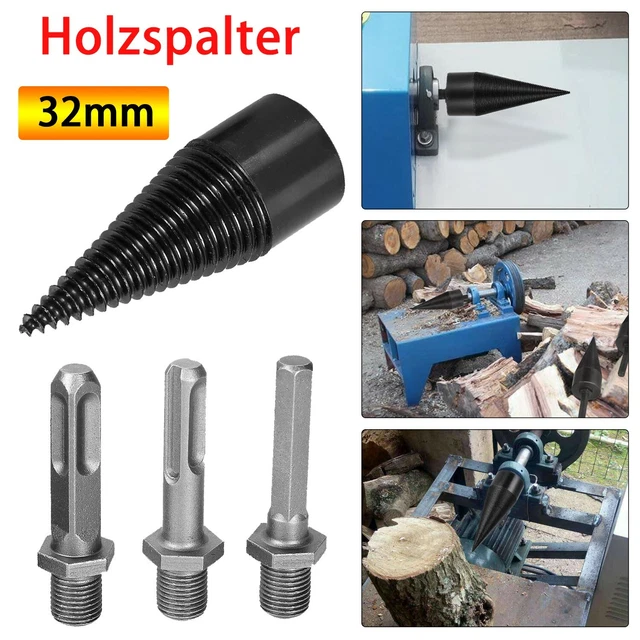 SPACCALEGNA FACILE DA usare cono split legno senza sforzo con trapano SPACCALEGNA FACILE DA usare cono split legno senza sforzo con trapano