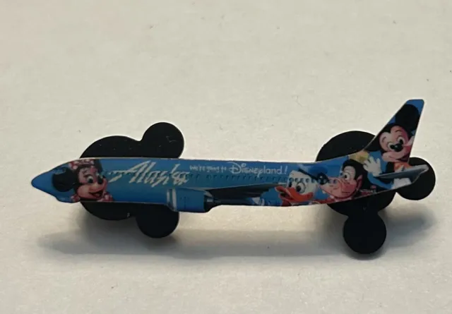 Disney - Alaska Airlines Plane - Were Going To Disneyland Pin - Minnie Mickey