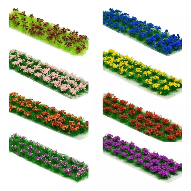 Flower Cluster Grass Tufts Miniature Static Scenery Model Dioramas Railway