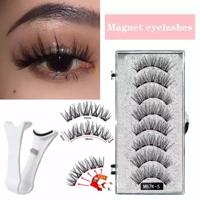 Magnetic False Eyelashes Eyelashes Reusable Magnet Eye Lashes AU