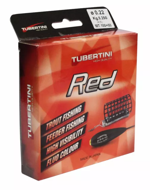 TFT FTM Tubertini Schnur 150m UD1 Red verschiedene Stärken Fishing Tackle Max