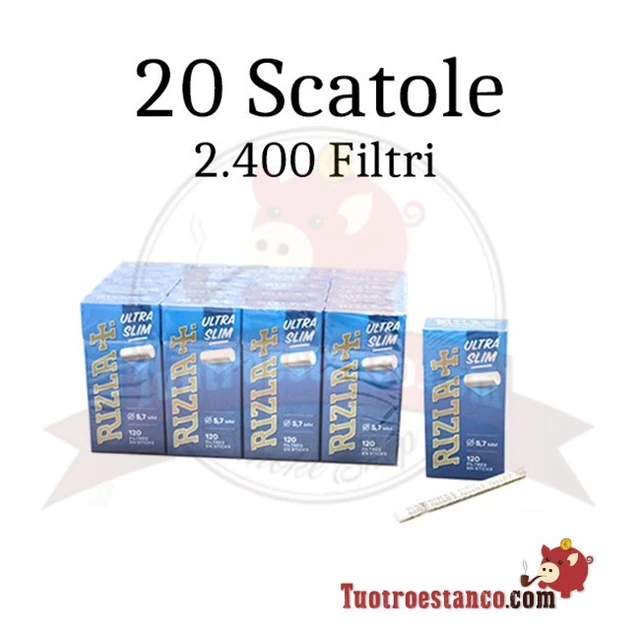 Ocb Rizle CARTINE OCB ORANGE 70mm + Filtri Rizla Ultra Slim 5,7mm- 20 scatole EUR ...
