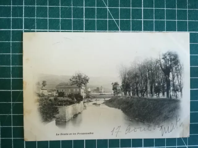 Sb012 CPA Tbe 1902 - The Doubs And Its Promenades To Edge Of Water