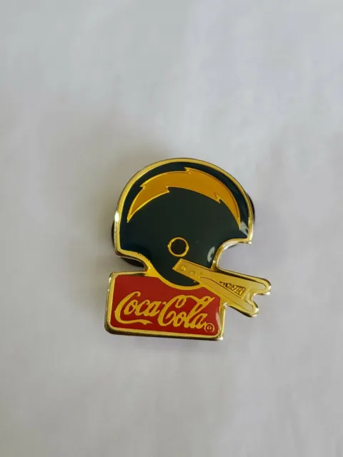 San Diego Chargers 1985 NFL Coca-Cola Football Helmet Pin by Peter David