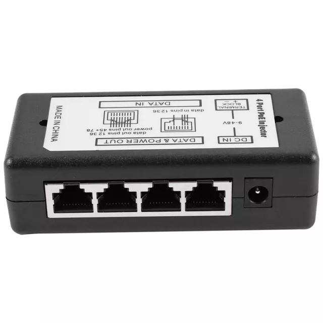 3X(Adaptateur Secteur 4 Ports Poe Injector Poe Adaptateur D'alimentation Et1664