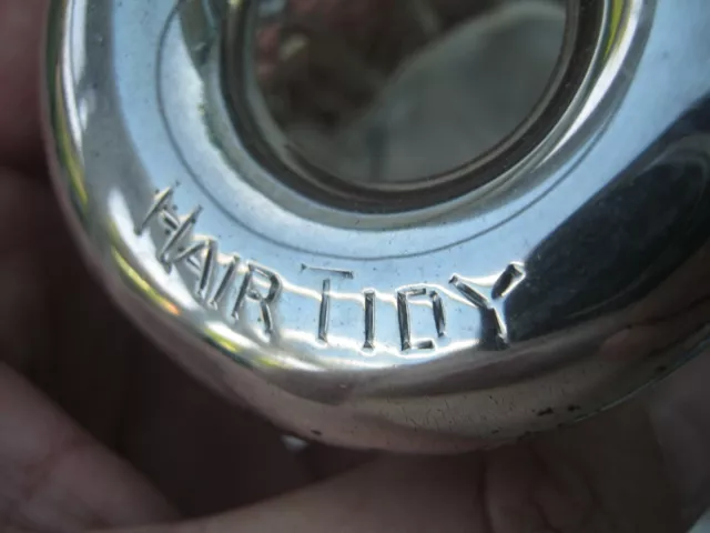 Chester 1904 Sterling Silver Topped Vanity Jar Hair Tidy / Box Chester 1904 Sterling Silver Topped Vanity Jar Hair Tidy / Box
