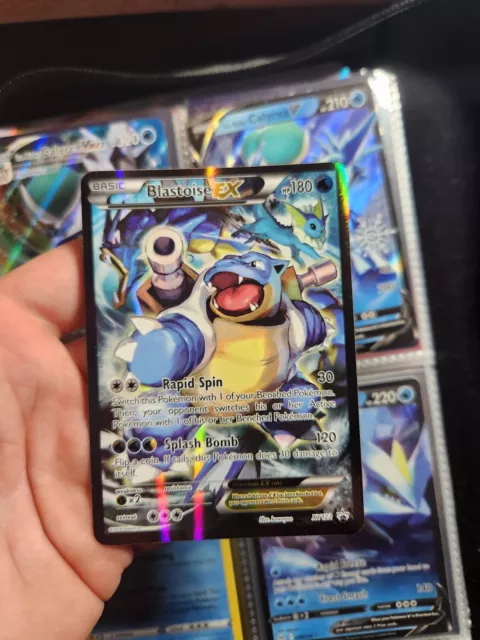 Blastoise EX XY122 XY Black Star Promo Holo Pokemon Card Standard Size - LP