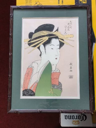 ANTIQUE TAISHO ERA CHOKI Japanese print: “THE COURTESAN TSUKASA-DAYU” £ ...