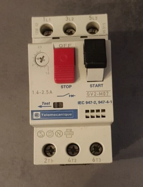 Disjoncteur Moteur Telemecanique GV1-M07 1,6-2,5A - Occasion - Fabriqué En Allemagne
