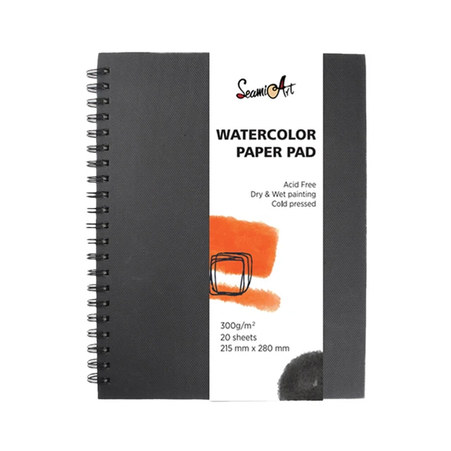 Libro de dibujos papel estudiante cuaderno de bocetos para pintura de acuarela cuaderno diario