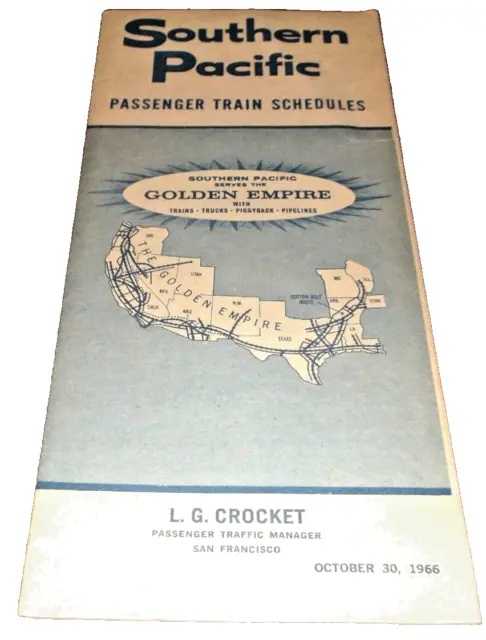 October 1966 Southern Pacific System Public Timetable