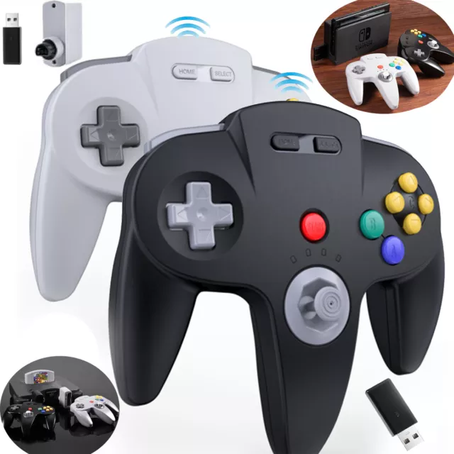 2.4 Ghz Wireless N64 Controller for Nintendo 64/ Nintendo Switch (Online) PC Mac