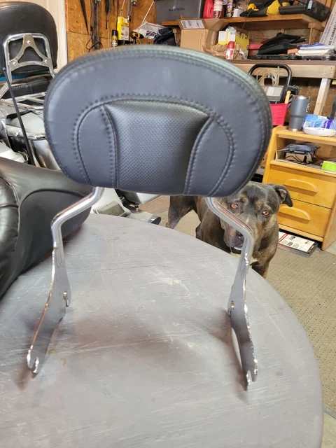 Genuine Harley 97-08 Touring  Stitch Detachable Sissy Bar Backrest with cvo pad.