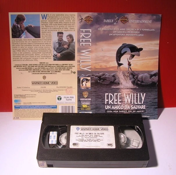 VHS 105 FREE WILLY UN AMICO