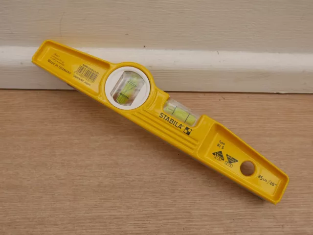 Stabila 81S 10" 25Cm Scaffolders Spirit Level Non Magnetic 02501