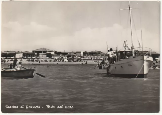 Marina Di Grosseto - Vista Dal Mare - Viagg. 1954 -2628-