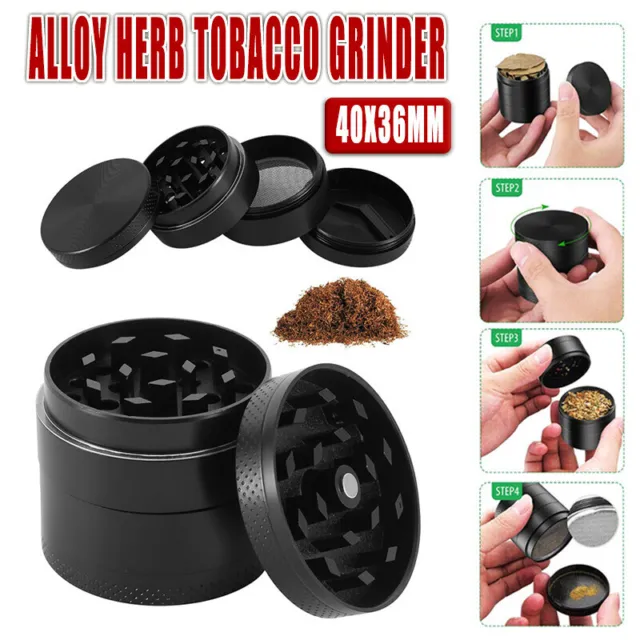 4-Layers Metal Zinc Alloy Herb Tobacco Grinder Hand Muller Smoke Crusher Spice
