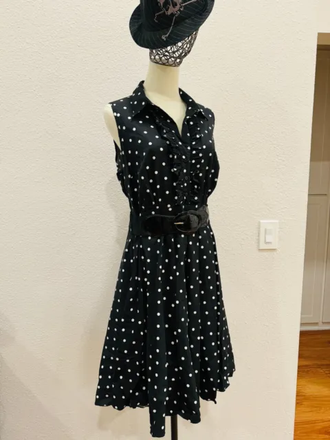 Spotty Dotty Pinup City Chic Rockabilly Dress, Belt and Petticoat FREE Shipping!