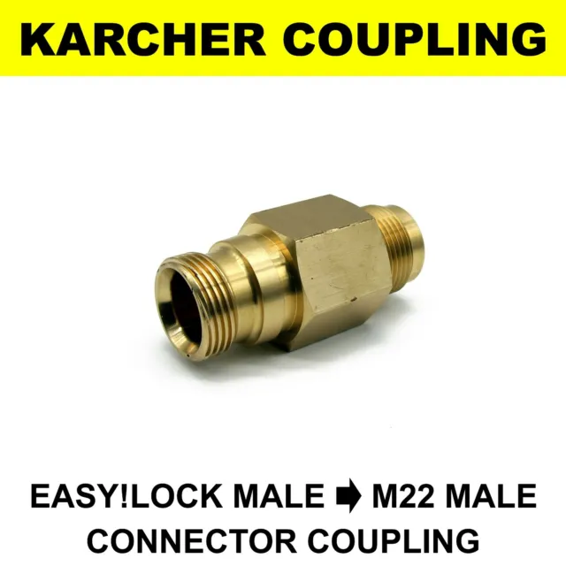 New Karcher Adapter 1 M22 X 1.5 Ag - Easy!Lock 22 Ag - 4.111-029.0