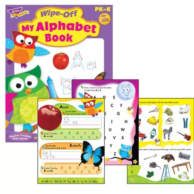 My Alphabet Book Wipe Off Educational Activity Book (Owl-Stars)