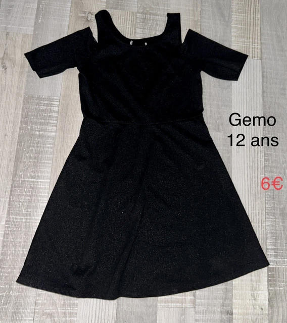 Gemo 12 ANS FILLE / Robe noire tbe