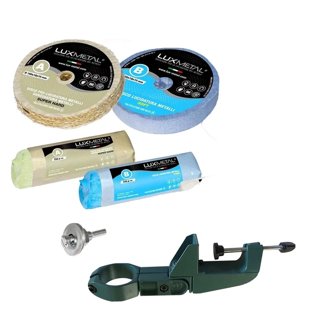 Set Per Da Lucidare Lucidatura Rame A Specchio Mola Trapano Smerigliatrice - Foto 7