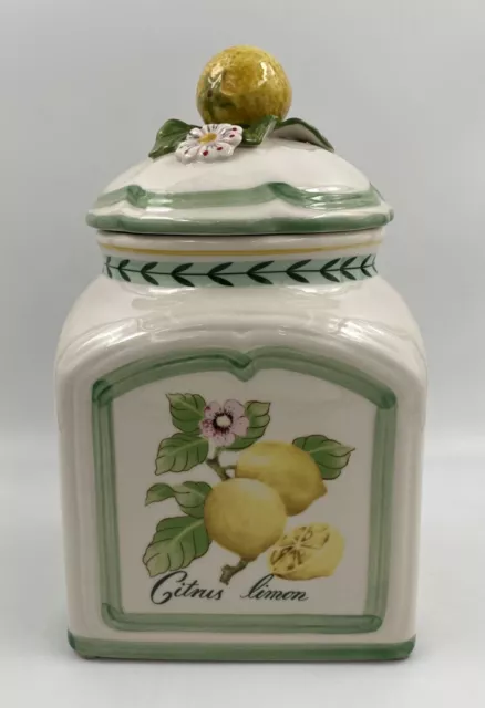 Villeroy & Boch French Garden Fleurence Charm Small Canister & Lid Lemons