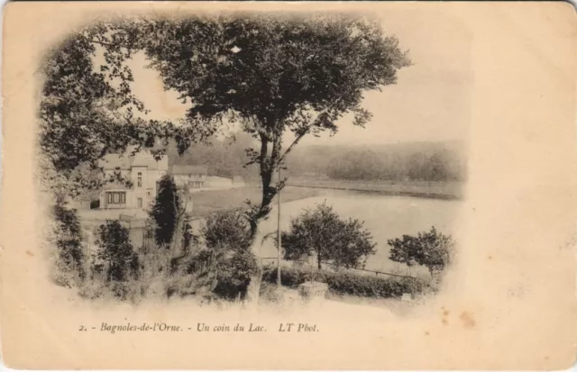 CPA BAGNOLES-de-l'ORNE-A corner of the lake (29381)