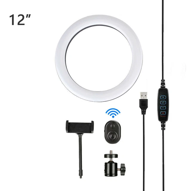 12inch LED Selfie Ring Light For Makeup & Tiktok Live Stream Just Ring Light