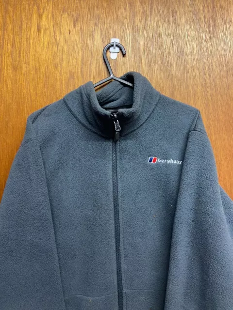 Berghaus Fleece Jacket Grey Full Zip Outdoor Hiking Walking Mens Size L
