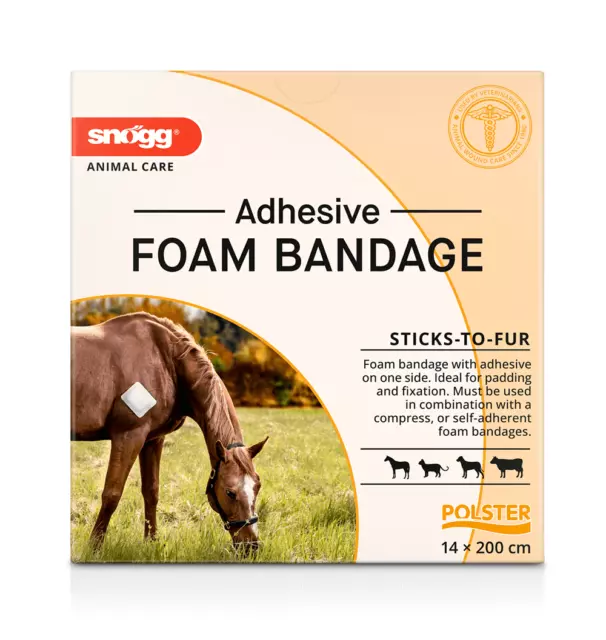 Snögg animal cushions, orange, self-adhesive foam dressing for horses 3