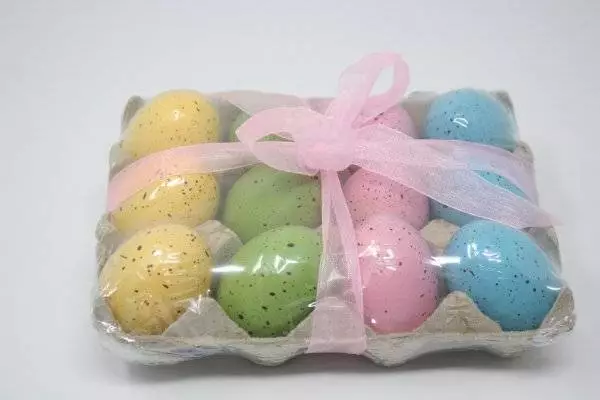 Decorative Easter Eggs In Carton Easter Decorations Lot 12 Eggs Pastel Colors