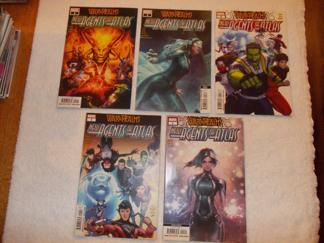 5 Lot New Agents Of Atlas War Of The Realms 1 2 3 4 2019 Marvel High Grades #1-4
