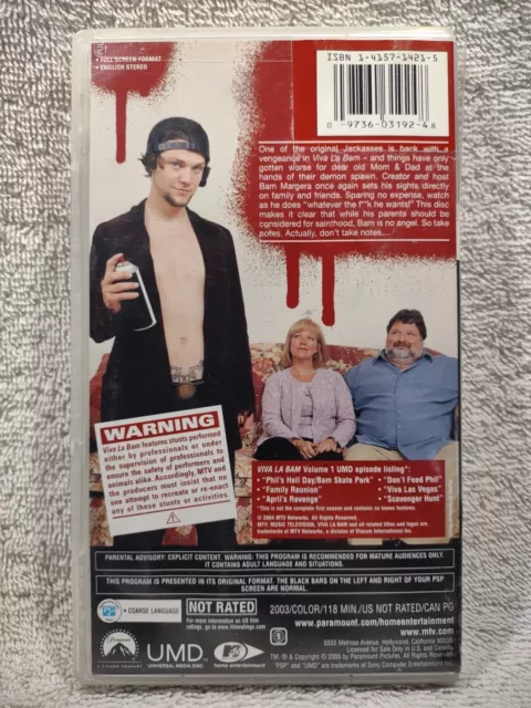 MTV Viva La Bam Vol. 1 - (Sony PSP UMD, 2003) *CIB* VGC* FREE SHIPPING!!! 2