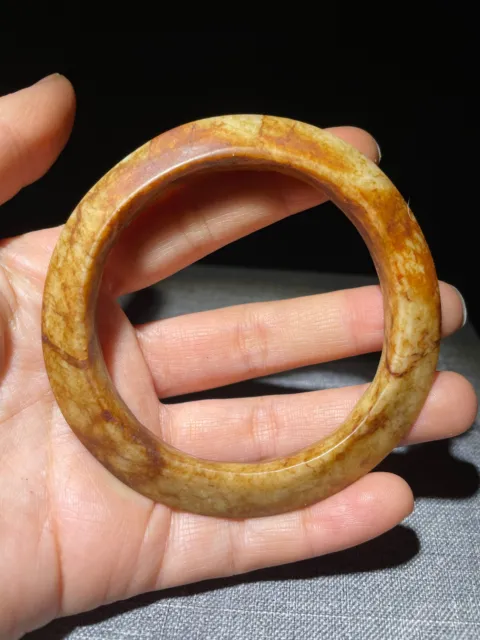 Old Chinese Natural Hetian Jade Hand Carving jade Pendant Statue Amulet