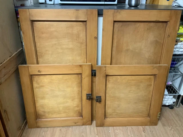 Reclaimed pine alcove cupboard doors and drawers, kitchen pantry 2