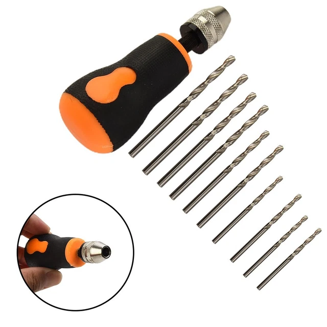 Au Micro Main Perceuse Petit 10pcs Embouts Perceuse Set 0.8-3.0mm Premium