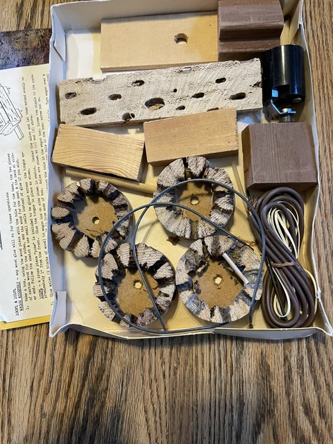 Build Your Own 1960's Cholla Cactus Covered Wagon Lamp Kit Cactus Craft 101PL