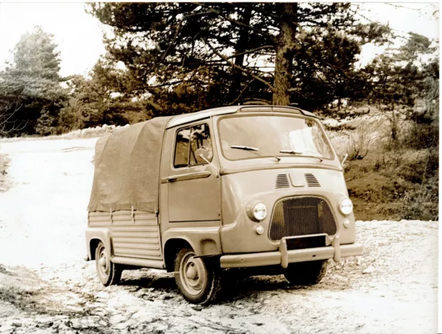 Original Vintage RENAULT ESTAFETTE PICKUP B&W Press Photo France 1960's