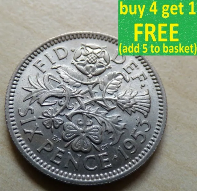 Elizabeth II Sixpence Choice of Dates 1953 - 1970 Pick Your Own Choose