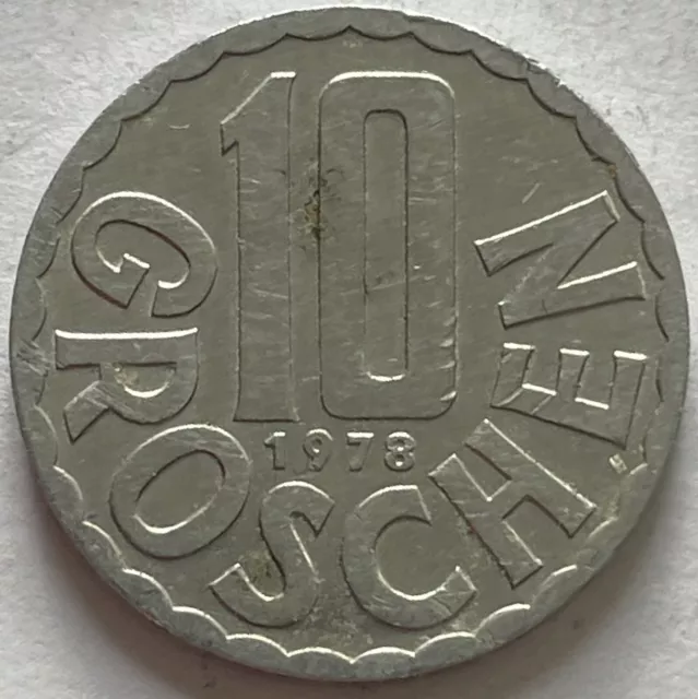 1978 Austria 🇦🇹 10 Groschen Coin Lot (Half Price 1st Class Postage) S1