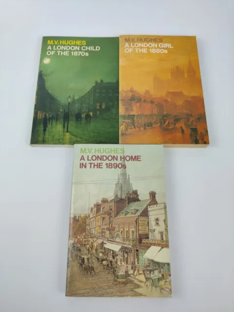 A Victorian Family by Mary Vivian  Hughes 3 Book set (1978) A London Child 1870s