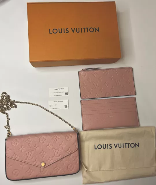 Louis Vuitton Felicie Pochette Monogram Empreinte Leather Black 7134732