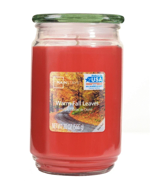 NEW Mainstays Scented Large Candle Jar Single Wick 2 Essences 20oz FREE SHIPPING