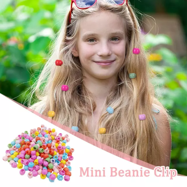 Mini Plastic Hair Claw Clips Grips For Womens Girls Colour Beads Y5M1 Candy J4D4