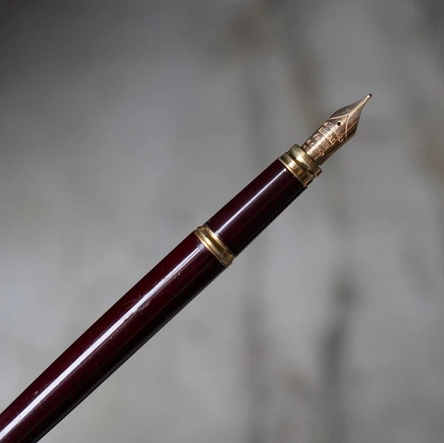 Stylo Plume Waterman Gentleman - Argent 925, Plume Or 18 Carats - Occasion