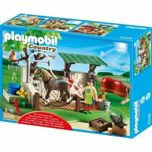 Playmobil country 5225 (box de soin pour chevaux)