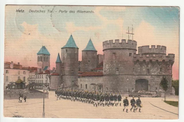 METZ - Moselle - CPA 57 - Military - German Door Parade Color Card