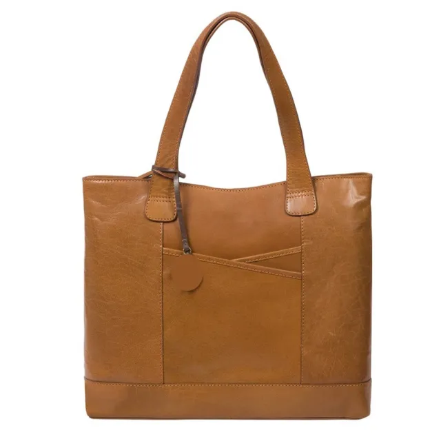 Large Tan Leather Handbag, Shoulder Bag, Tote