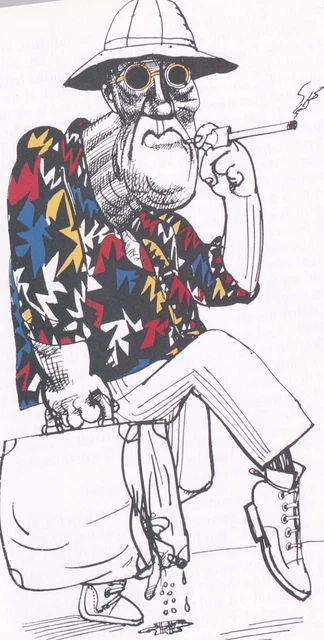 Hunter S. Thompson - Rolling Stone Magazine Mini Poster/ Clipping